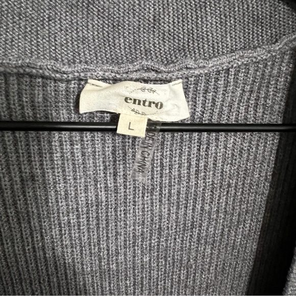 Entro Gray Sweater Vest L - Picture 7 of 7